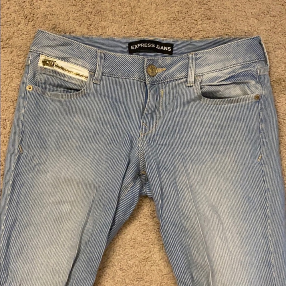 Pin striped jeans
